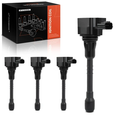 4 Pcs Ignition Coils with 3 Pins