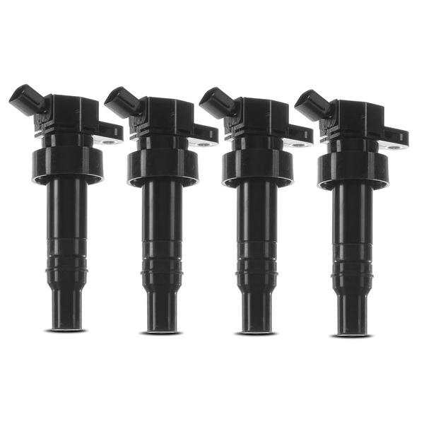 2012-2019 Kia Soul A Set of 4-Pc Ignition Coil 2-Blade Terminal Round, Square A-Premium APIC0384