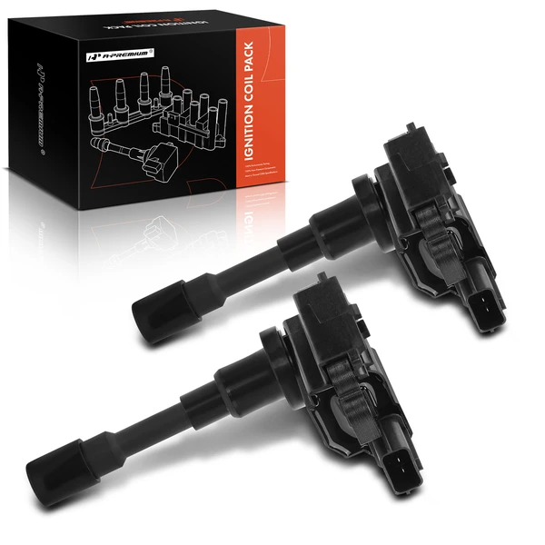 1999-2001 Suzuki Esteem A Set of 2-Pc Ignition Coil 3-Blade Terminal Rectangular A-Premium IC0044