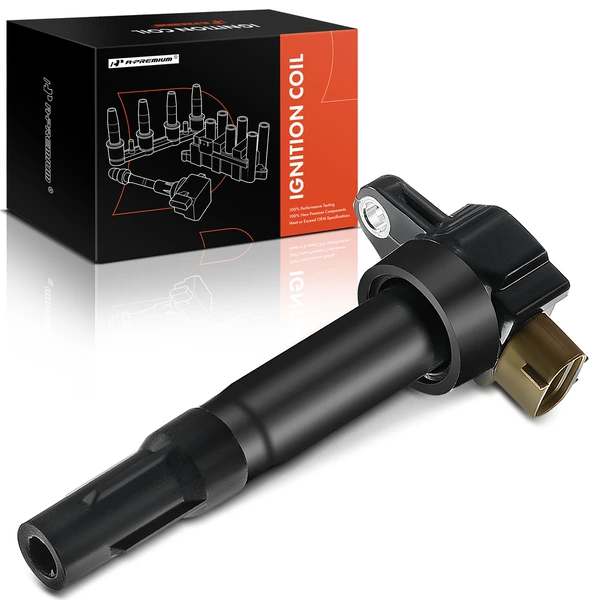 One Set-Pc Ignition Coil 3-Blade Terminal Round, Rectangular A-Premium APIC0091