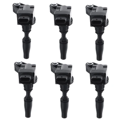 6 Pcs Ignition Coils with 4 Pins