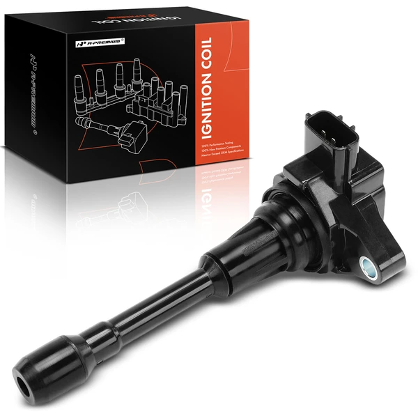 One Set-Pc Ignition Coil 3-Blade Terminal Round, Rectangular A-Premium APIC0283