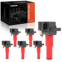 A Set of 6 Pieces Ignition Coil 3-Blade Terminal Rectangular 2010-2019 Subaru Legacy A-Premium APIC0406