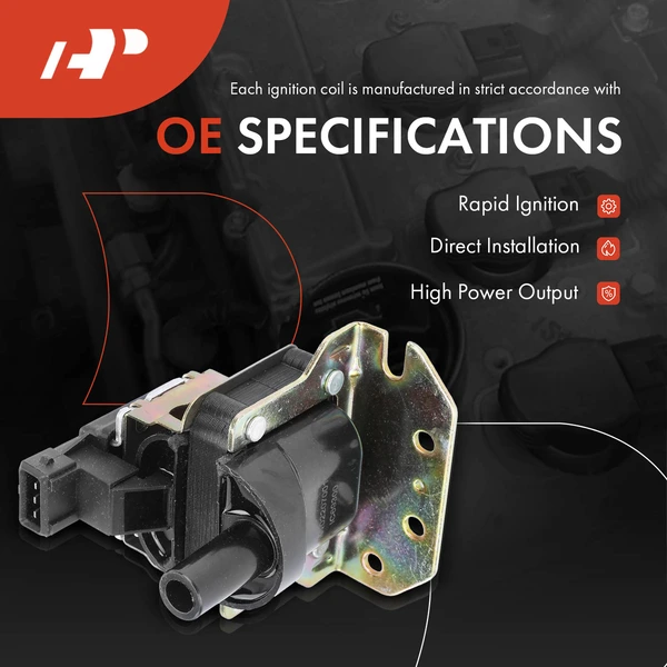 One Set-Pc Ignition Coil 3-Blade Terminal Rectangular A-Premium APIC0721