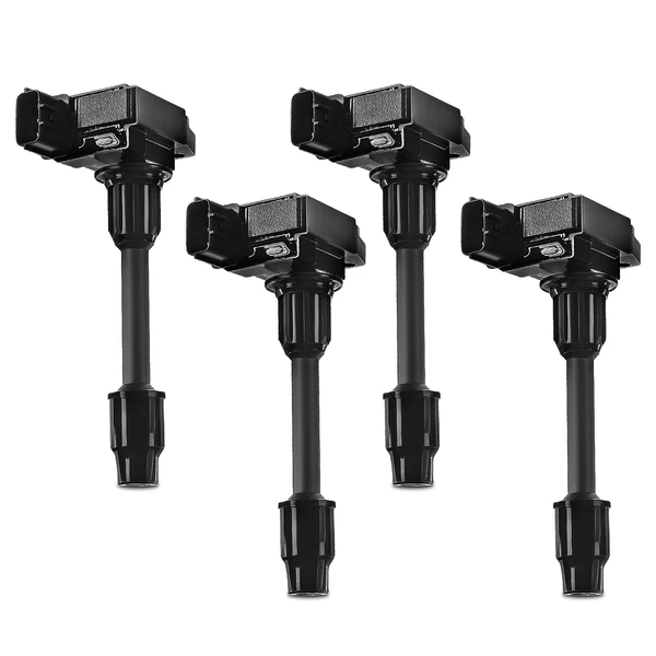 2002-2006 Nissan Sentra A Set of 4-Pc Ignition Coil 3-Blade Terminal Rectangular A-Premium IC0049