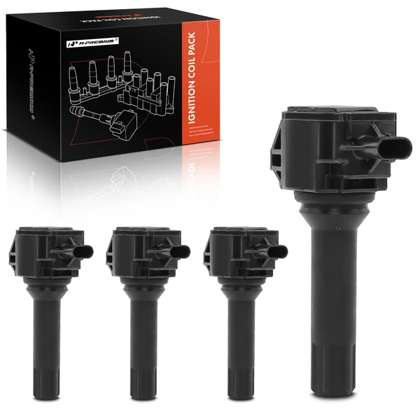 2013-2014 Scion FR-S A Set of 4-Pc Ignition Coil 3-Blade Terminal Oval A-Premium APIC0299
