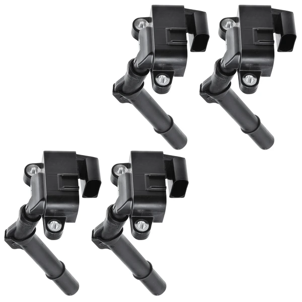 A Set of 4-Pc Ignition Coil 4-Blade Terminal Oval A-Premium APIC0317