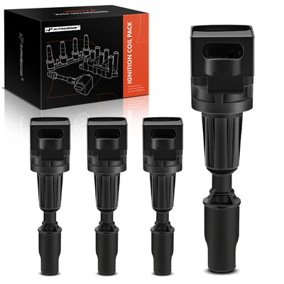 4 Pcs Ignition Coils with 4 Pins