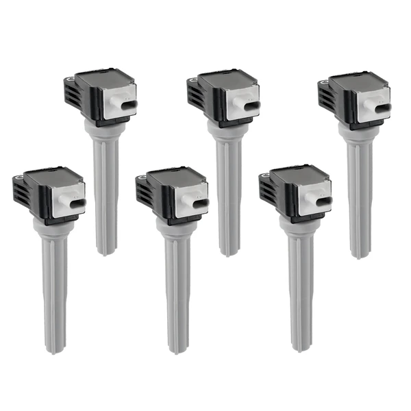 A Set of 6-Pc Ignition Coil 3-Blade Terminal Rectangular, Oval A-Premium APIC0329