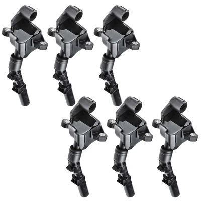 6 Pcs Ignition Coils with 4 Pins