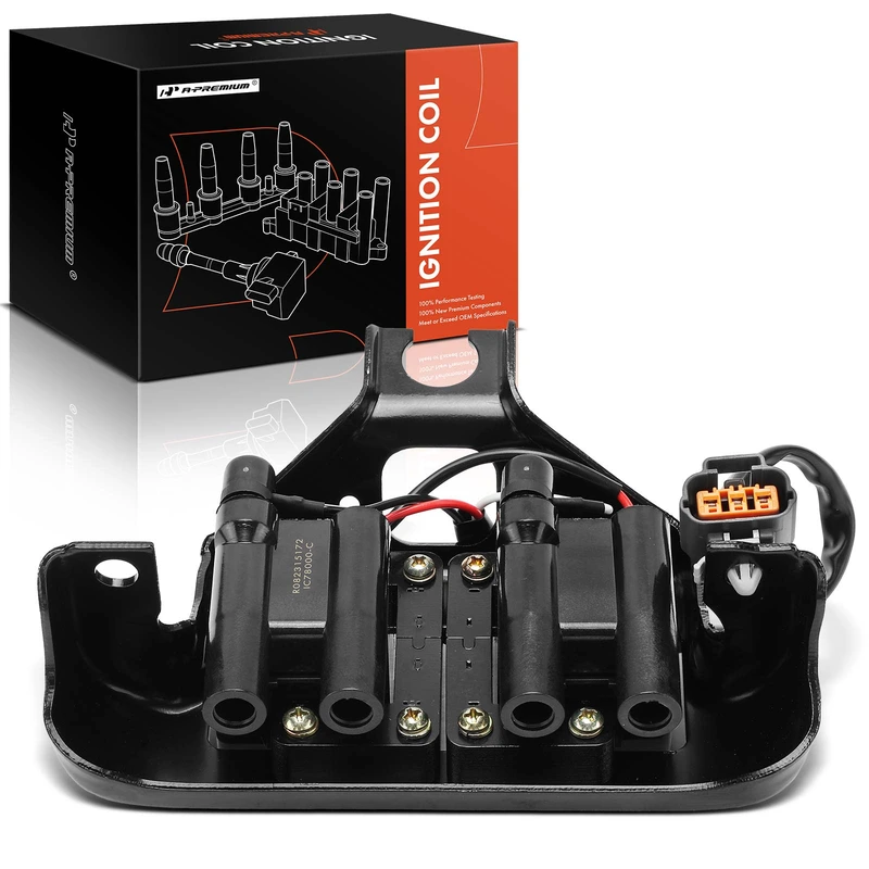 1990-1993 Mazda Miata 1-Pc Ignition Coil 3-Blade Terminal Rectangular A-Premium APIC0336