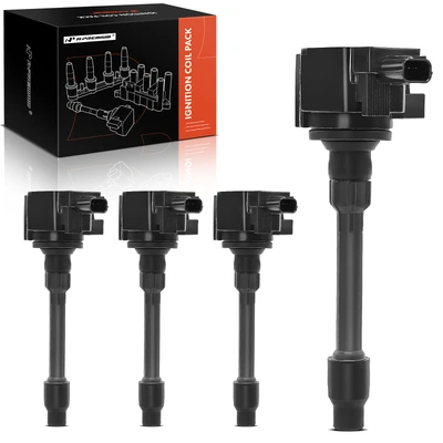4 Pcs Ignition Coils with 3 Pins