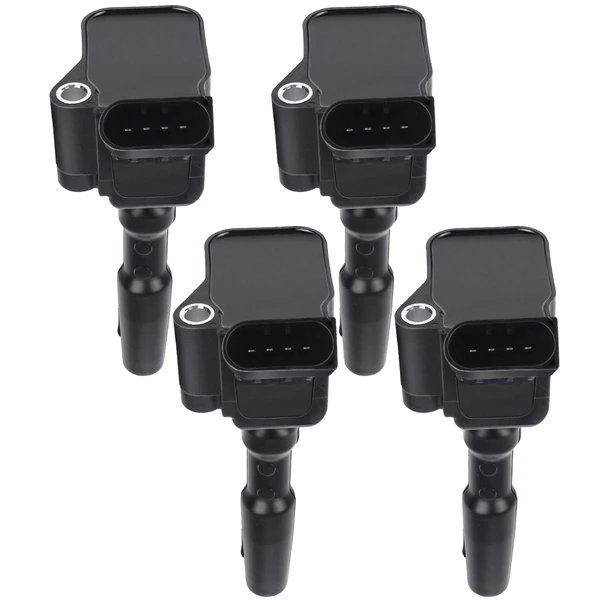 2017-2020 2022-2024 Audi Q5 A Set of 4-Pc Ignition Coil 4-Blade Terminal Oval A-Premium APIC0339