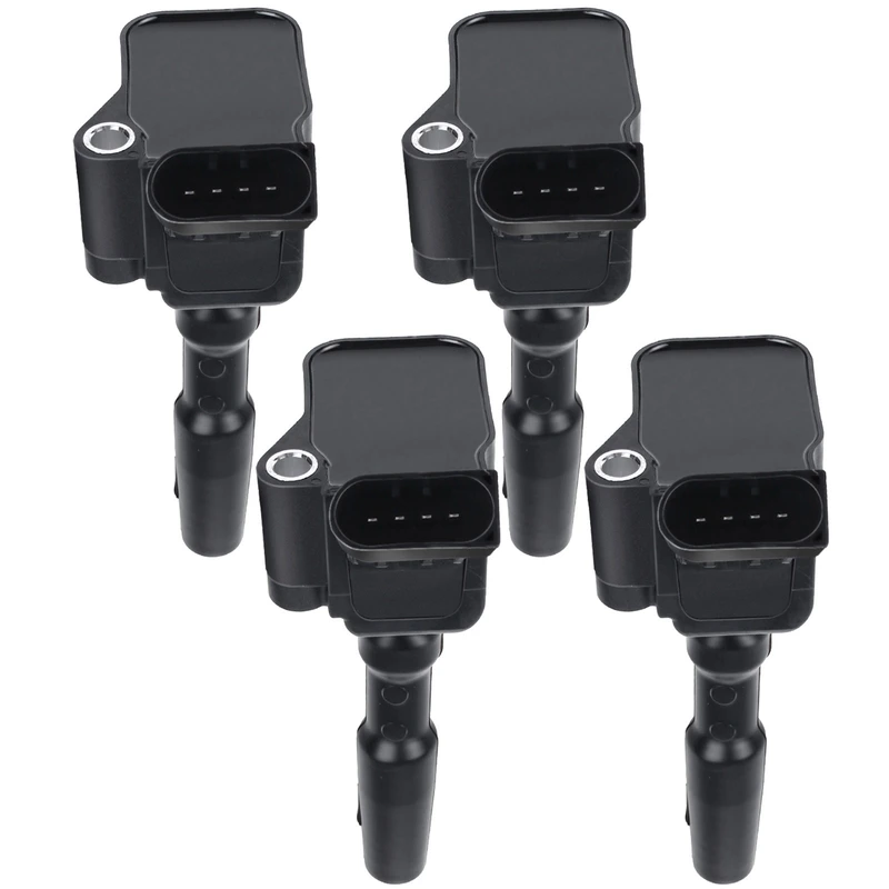 4-Pc Ignition Coil, 4-Blade Terminal, Oval, A-Premium APIC0339