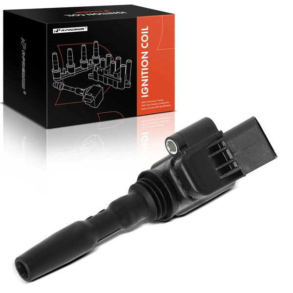 One Set-Pc Ignition Coil 4-Blade Terminal Oval A-Premium APIC0338