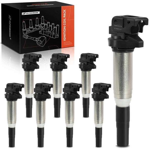 A Set of 8-Pc Ignition Coil 3-Blade Terminal Triangle A-Premium APIC0879