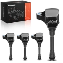 A Set of 4 Pieces Ignition Coil 3-Blade Terminal Rectangular 2016-2021 Nissan NV3500 A-Premium APIC0351