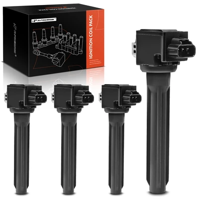 4 Pcs Ignition Coils with 3 Pins