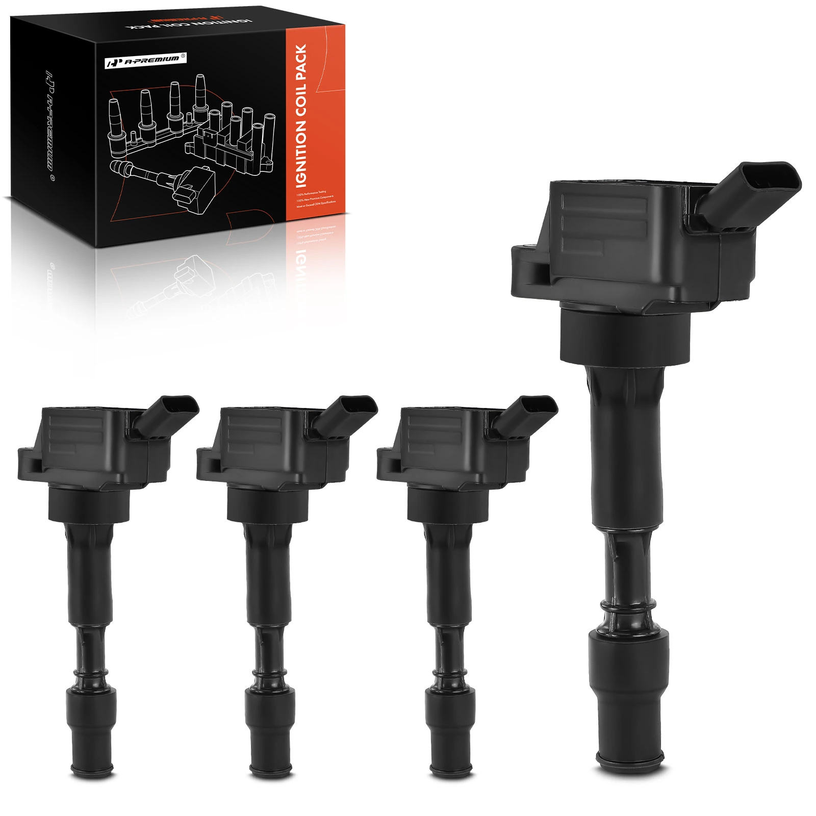 2017 Hyundai Elantra 4-Pc Ignition Coil, 4-Blade Terminal, Rectangular ...