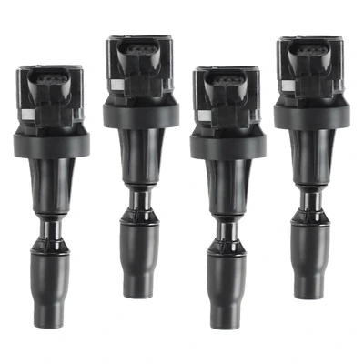 4 Pcs Ignition Coils with 4 Pins
