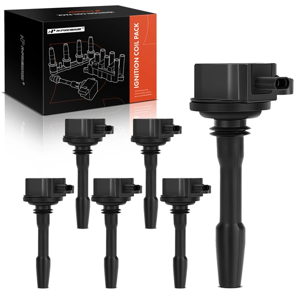2020-2024 Ford Transit-150 A Set of 6-Pc Ignition Coil 2-Pin Terminal Oval A-Premium APIC0376