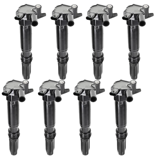 2018-2019 Ford E-350 Super Duty A Set of 8-Pc Ignition Coil 2-Pin Terminal Oval A-Premium APIC0464