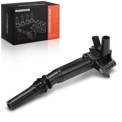 One Set Ignition Coil 2-Pin Terminal Oval 2018-2019 Ford E-450 Super Duty A-Premium APIC0463