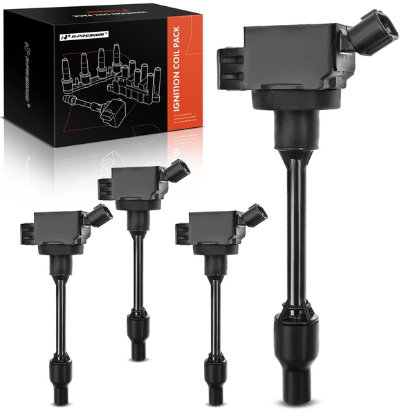 2022-2024 Toyota Corolla Cross A Set of 4-Pc Ignition Coil 3-Pin Terminal Rectangular, Oval A-Premium APIC0485
