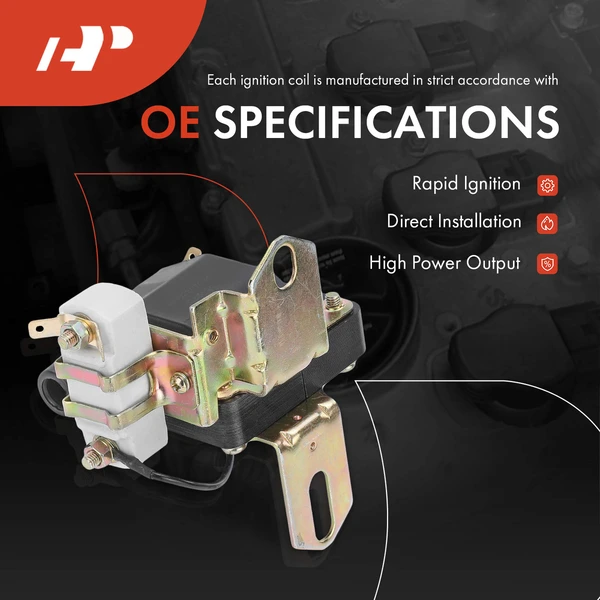 One Set-Pc Ignition Coil 2-Blade Terminal Round A-Premium APIC0732