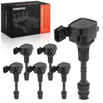 6 Pcs Ignition Coils with 3 Pins