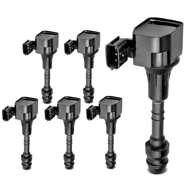 2003-2007 Nissan Murano A Set of 6-Pc Ignition Coil 3-Blade Terminal Rectangular A-Premium IC0177