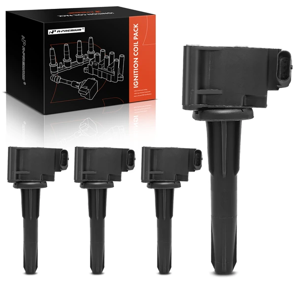 2020-2022 Cadillac CT4 A Set of 4-Pc Ignition Coil 4-Pin Terminal Oval A-Premium APIC0940