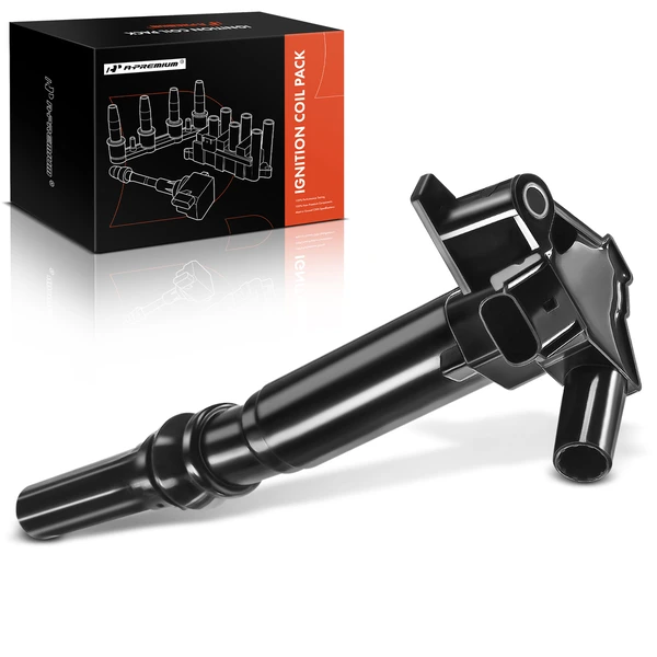2011-2017 Ford F-350 Super Duty One Set-Pc Ignition Coil 2-Blade Terminal Round, Rectangular A-Premium APIC0045