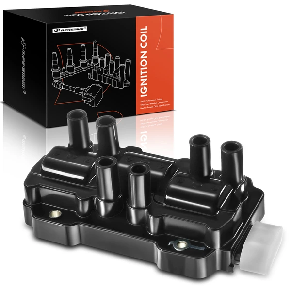 2004-2010 Chevrolet Malibu One Set-Pc Ignition Coil 6-Blade Terminal Oval A-Premium APIC0097