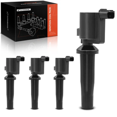2005-2008 Mercury Mariner 4pc Ignition Coil 2-Blade Terminal Rectangular A-Premium APIC0414