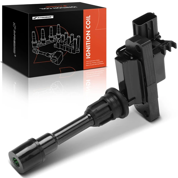 One Set-Pc Ignition Coil 3-Blade Terminal Rectangular A-Premium IC0086