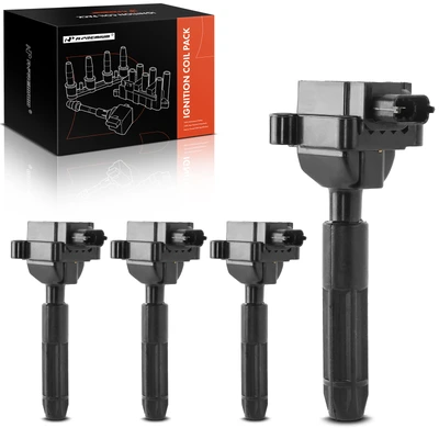 4 Pcs Ignition Coils with 3 Pins