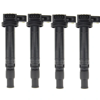 4 Pcs Ignition Coils with 4 Pins