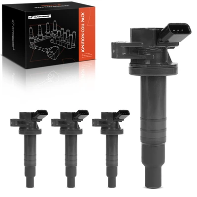 4 Pcs Ignition Coils with 4 Pins