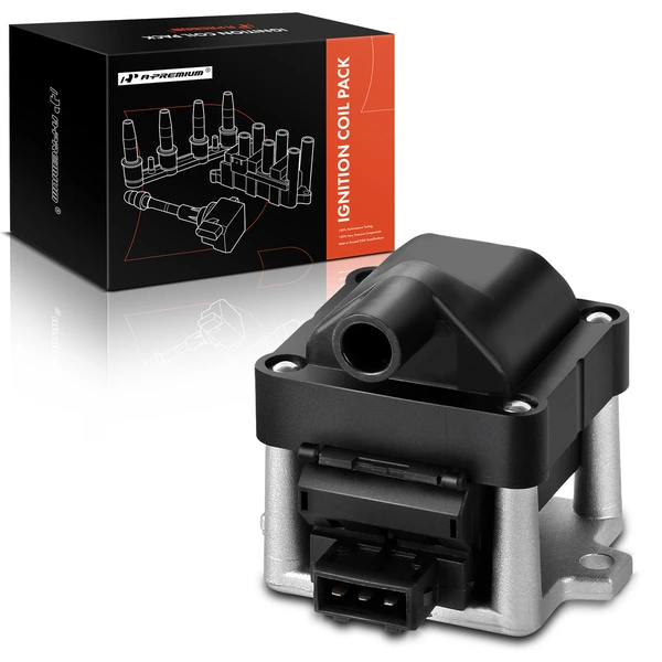 One Set-Pc Ignition Coil 3-Blade Terminal Rectangular A-Premium APIC0054