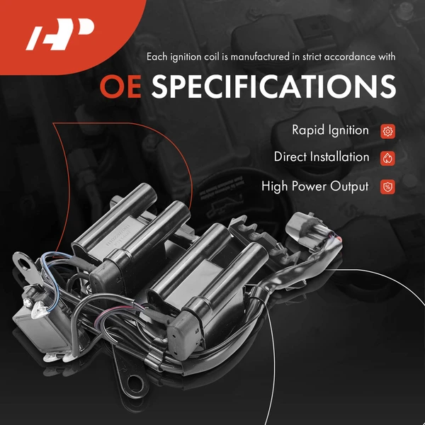 One Set-Pc Ignition Coil 4-Blade Terminal Rectangular A-Premium APIC0712