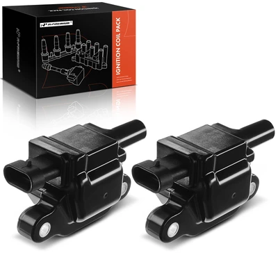 2 Pcs Ignition Coils with 4 Pins