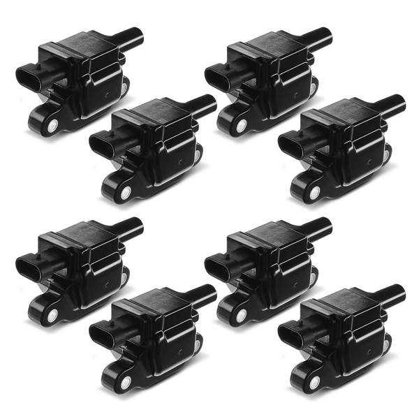 2008-2014 GMC Savana 1500 A Set of 8-Pc Ignition Coil 4-Pin Terminal Rectangular, Oval A-Premium APIC0028