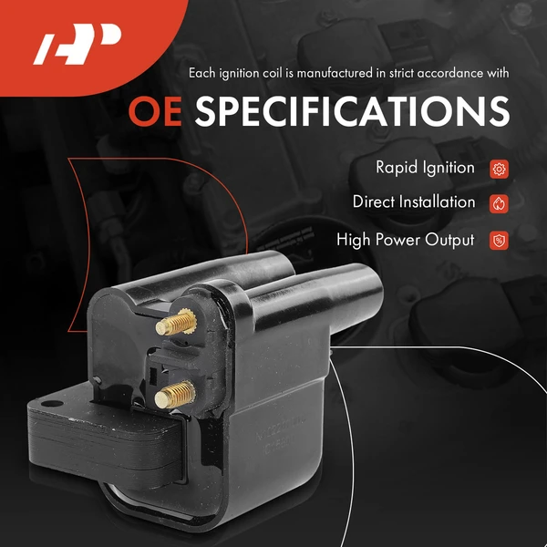 One Set-Pc Ignition Coil 4-Blade Terminal Round A-Premium APIC0714