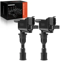 A Set of 2 Pieces Ignition Coil 3-Blade Terminal Rectangular 2001-2005 Mazda Miata A-Premium IC0120