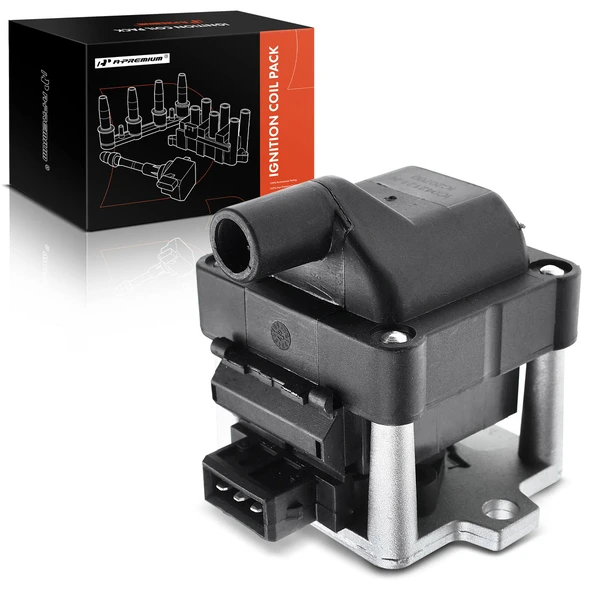 1995-1996 Volkswagen Passat One Set-Pc Ignition Coil 3-Blade Terminal Rectangular A-Premium APIC0437