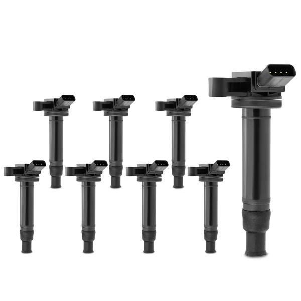2003-2009 Lexus GX470 A Set of 8-Pc Ignition Coil 4-Pin Terminal Rectangular A-Premium IC0129