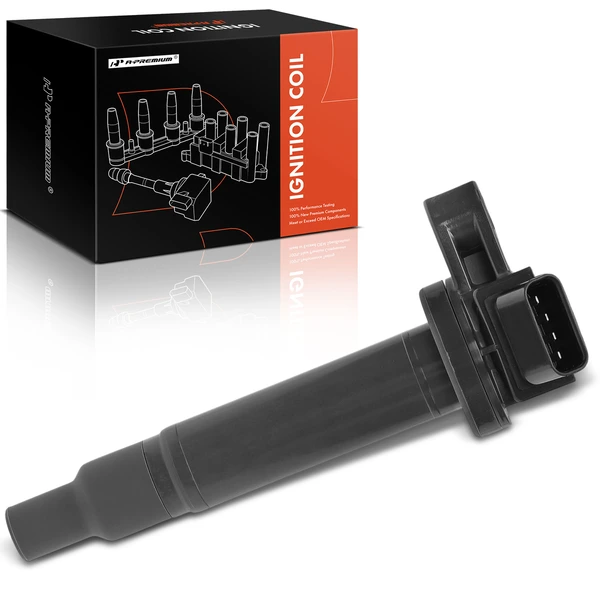 One Set-Pc Ignition Coil 4-Pin Terminal Rectangular A-Premium IC0128