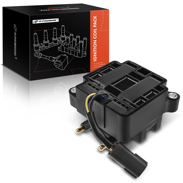 One Set-Pc Ignition Coil 4-Blade Terminal Square A-Premium APIC0417