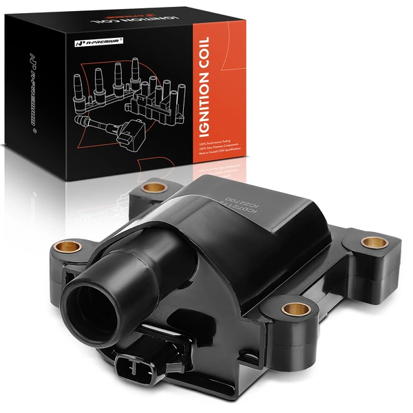 1991-1997 Toyota Previa One Set-Pc Ignition Coil 2-Blade Terminal Rectangular, Square A-Premium APIC0472